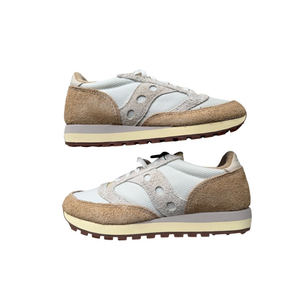 Saucony Jazz 81‎ Colour Plus Co Size M9/W10.5 Sand White Suede Sneakers S70757-1